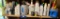 Shelf Lot of Chemicals and Sprayer