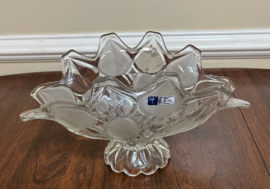 Hand-Crafted Romanian Crystal Bowl