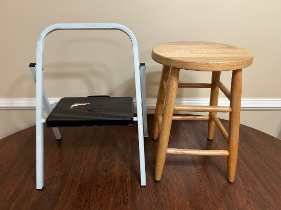 Four-Legged Stool and Step Stool