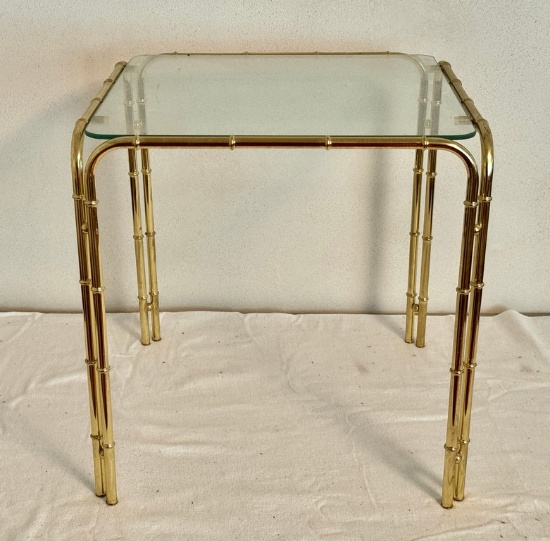 Brass Glass top Table