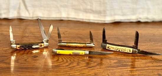 Lot Of 4 Pocket Knives