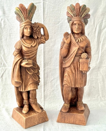Pair of Marwal Native American Figurines