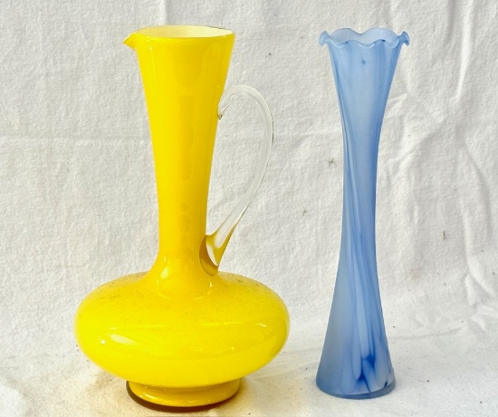 Two Pieces of Art Glass