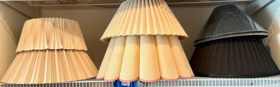 Garage Closet Lot of Lamp Shades