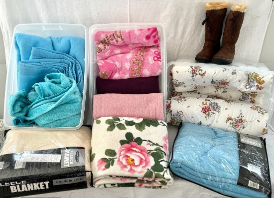 Garage Closet Lot of Bed Linens