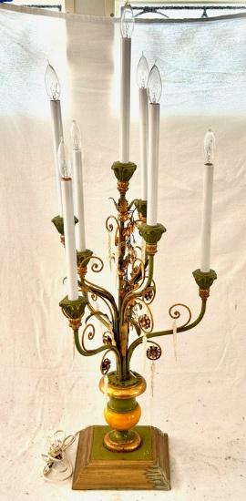 Table Electric Hollywood Regency Candelabra