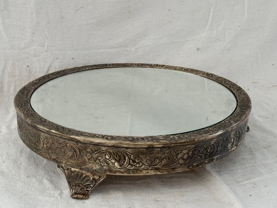 Indian Silver Cake Plate