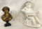 Female Bust and Cherub with Bowl