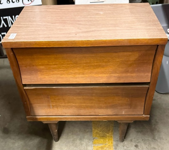 Mid-Century Two-Drawer Night Stand