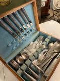 Silver Chest with Silver-Plate Silverware