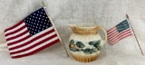 Hand-Painted and Glazed Pitcher