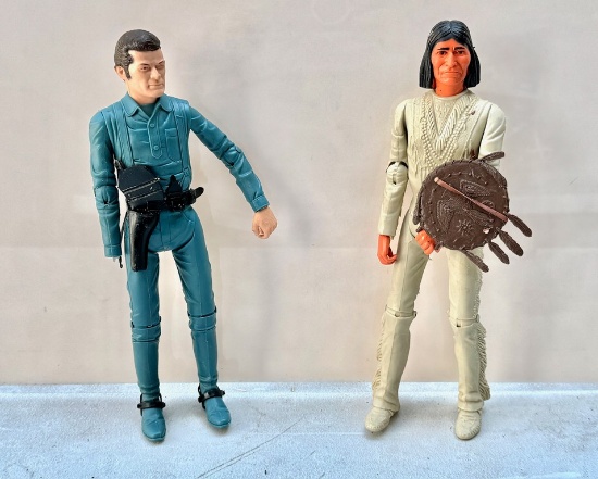 (2) Marx 1970's Vintage Action Figures