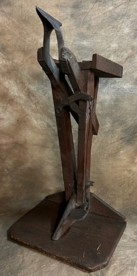Antique Handmade Farm Foot Operated Vise
