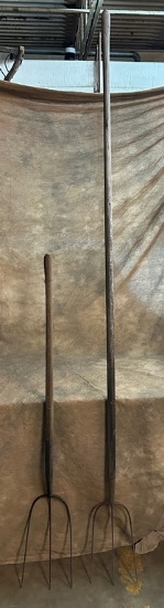 2 Antique Pitchforks