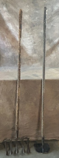 2 Long Handled Farm Tools