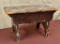 Antique New England Cricket Stool With Original Grain Painted Surface