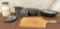 Collection Of Antique Tin Kitchen Items Plus Glass Storage Jar