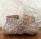 Antique Hand Woven Buttocks Basket