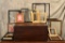 Mahogany Grain Painted Antique Storage Box