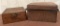 Lot Of 2 Hinged Wood Boxes With Dovetails