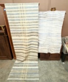 Lot Of 2 Flat Woven Rag Rugs