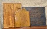 Lot Of 3 Antique Cutting Boards