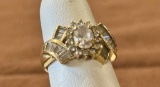 10 K Gold Ladies Cocktail Ring