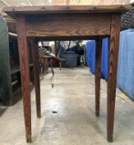 Antique Pine Tapered Leg Table
