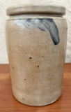 Antique 1 Gallon Salt Glaze Canning Jar Possibly From Va.