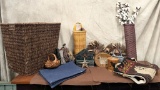 Woven Basket Containing Country Décor Items