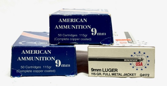 Lot of 9MM ammo(135 rounds)