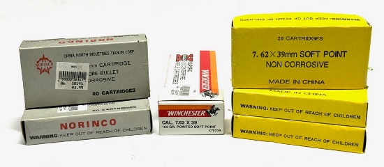Lot of 7.62x39 Ammo(120 rounds)