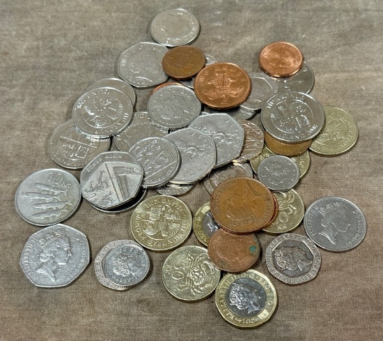 Lot Of British And Foreign Coins
