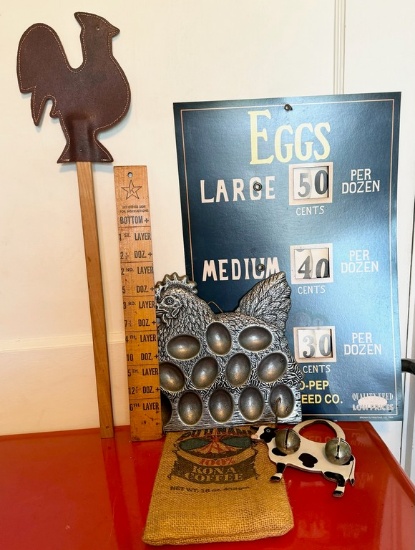 Lot of Chicken Collectibles