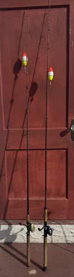 Shakespeare and Team Daiwa V Fishing Rods