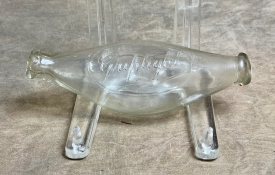 Vintage Griplight Milk Bottle Baby Feeding Double Ended Banana Glass  Bottle