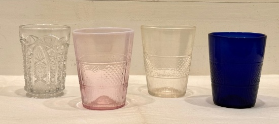 Grouping of Early Glass Tumblers
