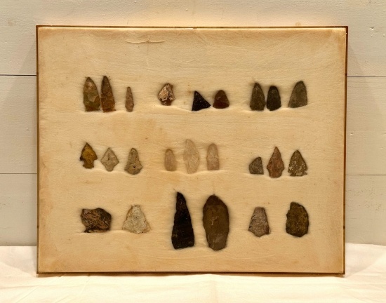 Framed Case of Early NC Arrowheads