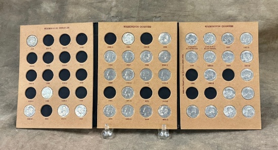 Partial Washington Quarter Coin Folder 1954-1980D