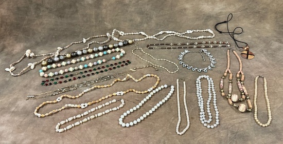 Lot Of Vintage Costume Necklaces