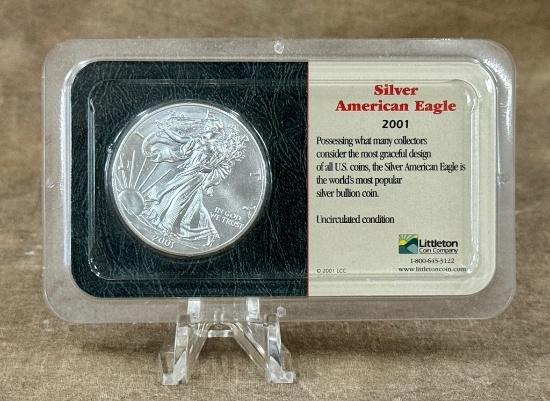 2001 Silver American Eagle Littleton Pack