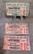 Lot Of 3 Rain Check Tickets American League Baseball Club Washington, DC