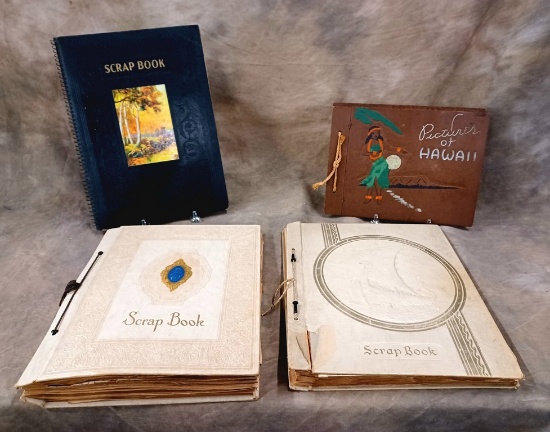 Four World War Two Photograph And Scrape Albums Owned By Soldier Who Was Stationed In Hawaii