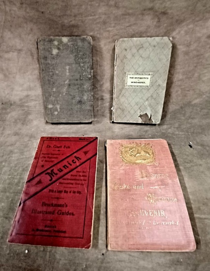 Lot Of Four Small Books On Cities In England & Travel Booklets