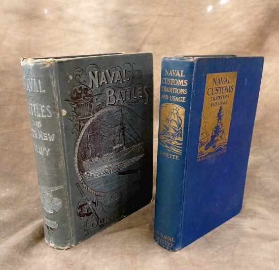 2 Books Naval History