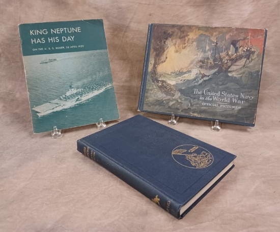 Lot Of 3 Vintage Naval History Books