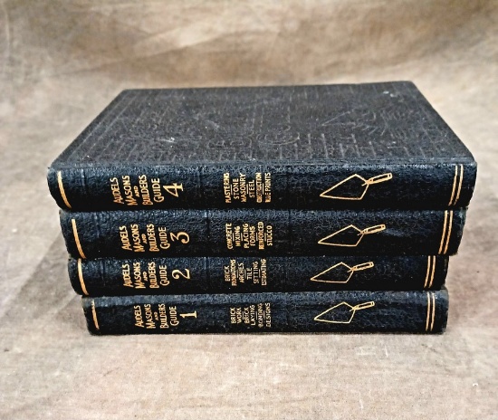 Volume 1-4 Of Audell's Masons and Builders Guide 1945, 1950 & 1951