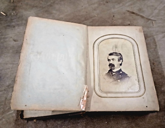 Civil War Period Photograph Album Containing Carte-de-Visites