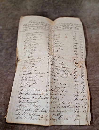 1847 List Of Property, Goods, And Chattels Of R. J. Parham Sold By Administrator, Slave List