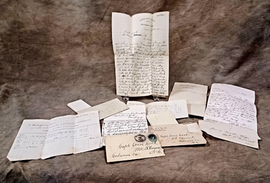 Paper Items From Capt. Jonas Cook Of Mt. Pleasant North Carolina